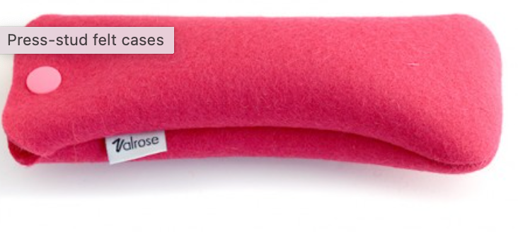 Valrose   Press-Stud Felt Eyewear Case - XXL