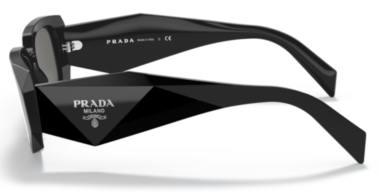 Prada SPR 17W Sunglasses color 1AB-5S0 Grey lenses