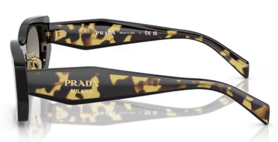 Prada SPR B05 color 389-0A7 Brown Gradient Lenses