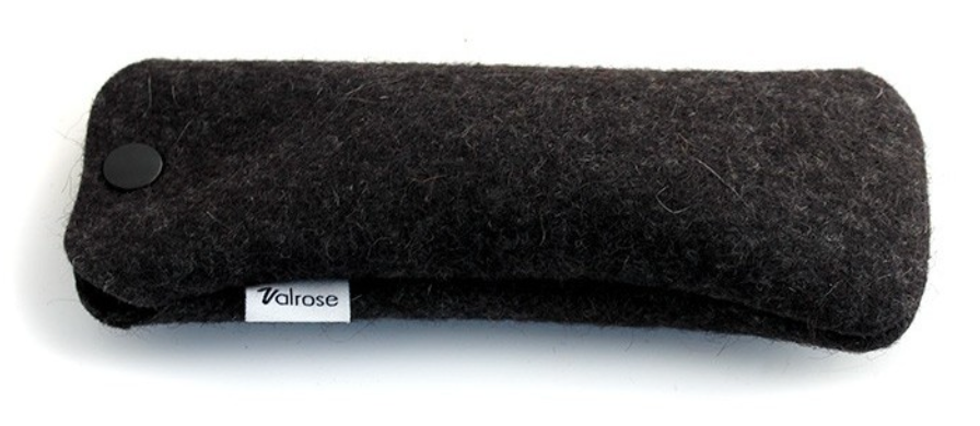 Valrose   Press-Stud Felt Eyewear Case - Large